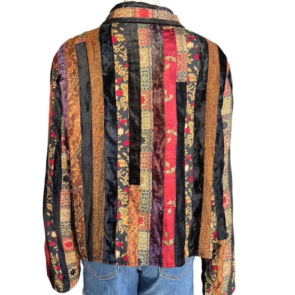Coldwater Creek Vintage Pathwork Jacket Size XL - Picture 4 of 10